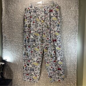 Disney Parks Original Authentic Men's Pajama Lounge Pants Mickey Large Pockets